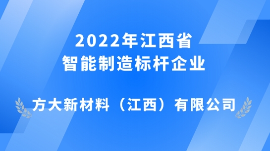 ag尊龙凯时·中国官方网站江西新材获评 2022年江西省智能制造标杆企业